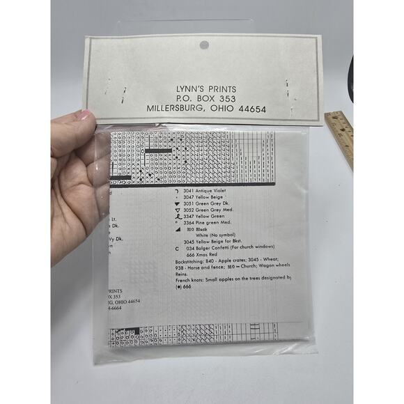 PB Designs Lynn's Prints Counted Cross Stitch Heartland - Picture 3 of 3